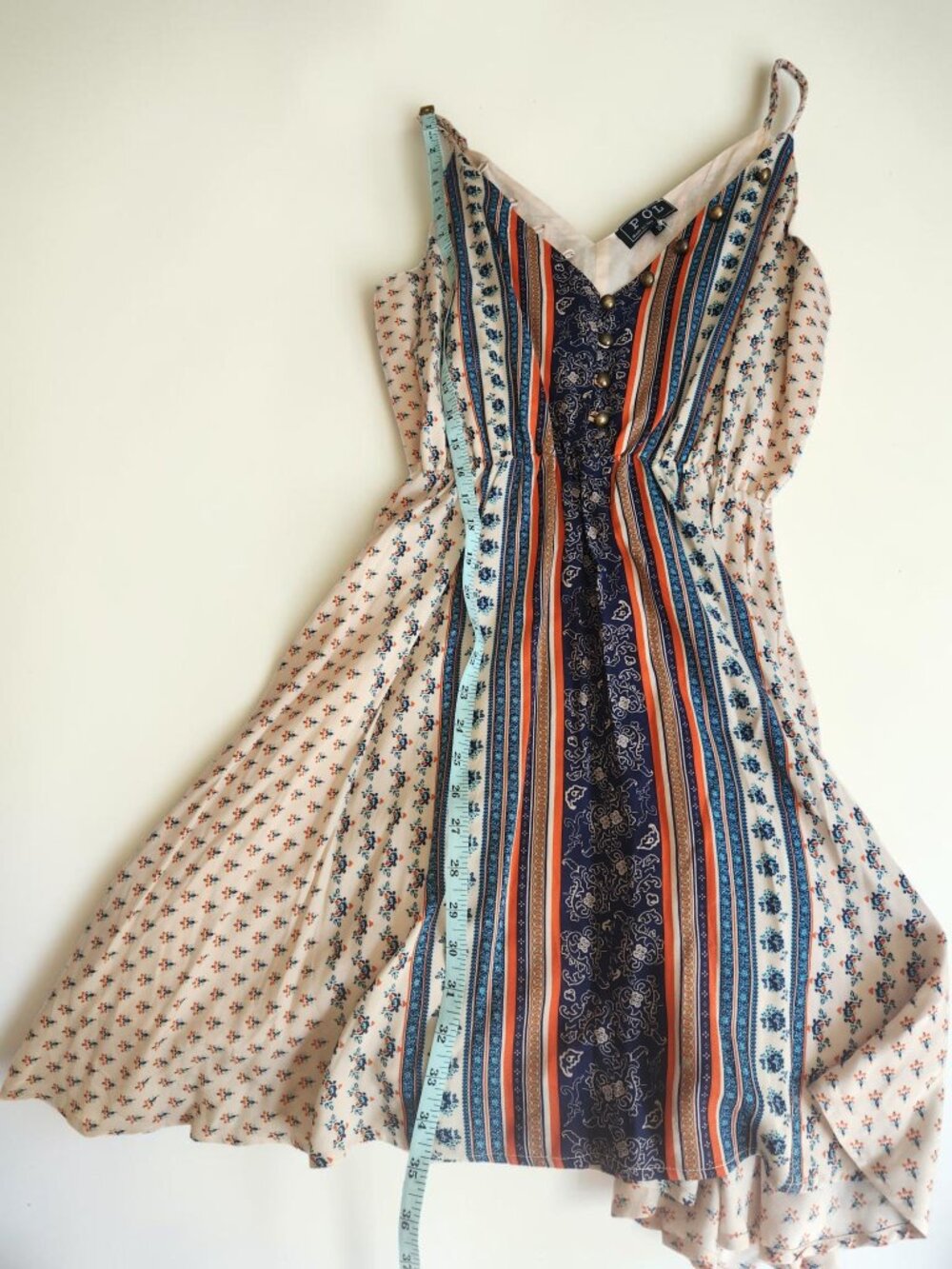 🌊 POL Boho Striped Mini Dress NWOT Flowy Beachy Vibes 🌊 - Picture 11 of 11